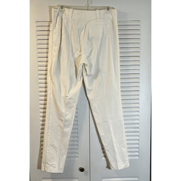 ETRO Ecru White Cotton Blend Pants‎ Size 42/ US Size 8 - Picture 8 of 16